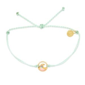PURA VIDA Winterfresh Green Ombré Wave Charm Bracelet